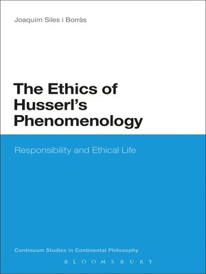 cover image of The Ethics of Husserl's Phenomenology